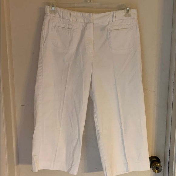 Larry Levine Pants - Larry Levine Womens White capris